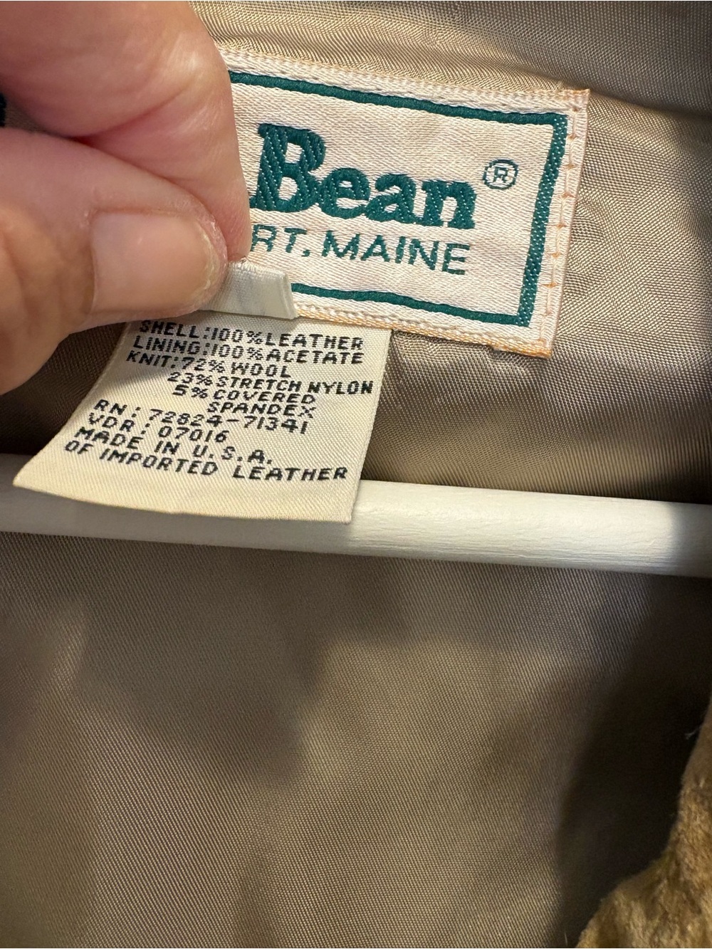 Vintage L.L. Bean Suede Bomber Jacket - Picture 10 of 13